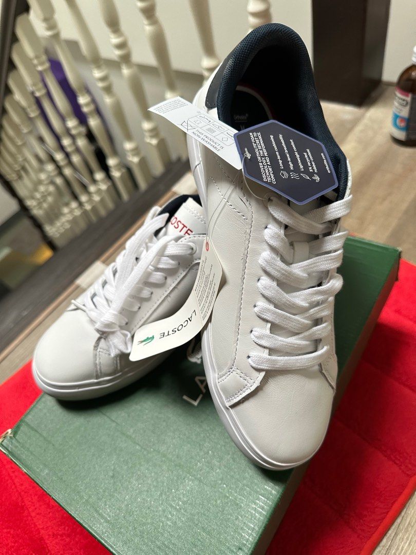 White trainers sales mens lacoste