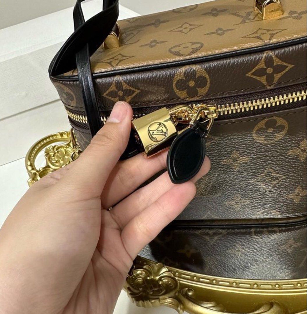 Louis Vuitton Reverse Mono Vanity PM (Category: Luxury Bags & Wallets) located in Muntinlupa City. Submitted by declutterclinic (Listing ID 1272497167, Image 2). Description: Brand new With dust bag and chain strap Bought in Japan Luxury Store No flaws Gorgeous 10/10 condition.