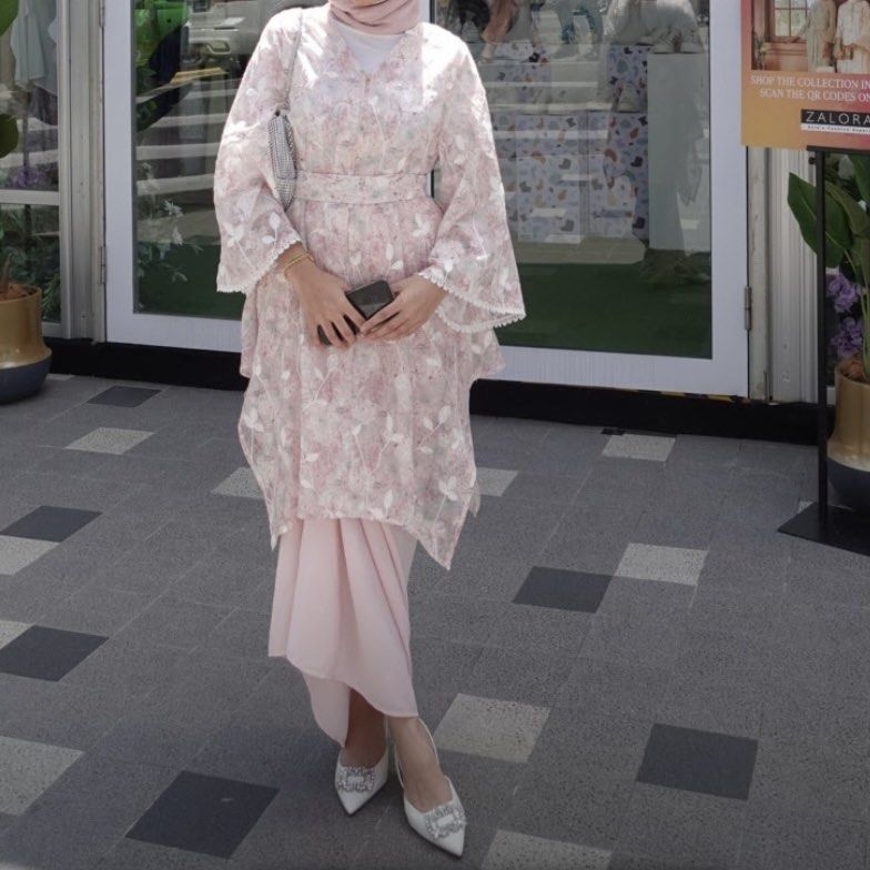 Kimono style discount baju kurung