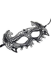 Lucky Doll® Augestina Vintage Black Gothic Lace Masquerade Venetian Eye Mask