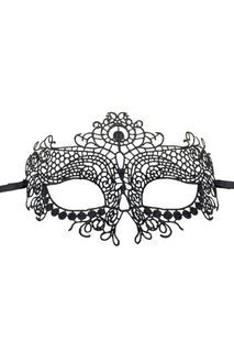 Lucky Doll® Coco Vintage Black Gothic Lace Masquerade Venetian Eye Mask