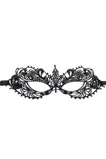 Lucky Doll® Natalie Gothic Vintage Black Gothic Lace Masquerade Venetian Eye Mask