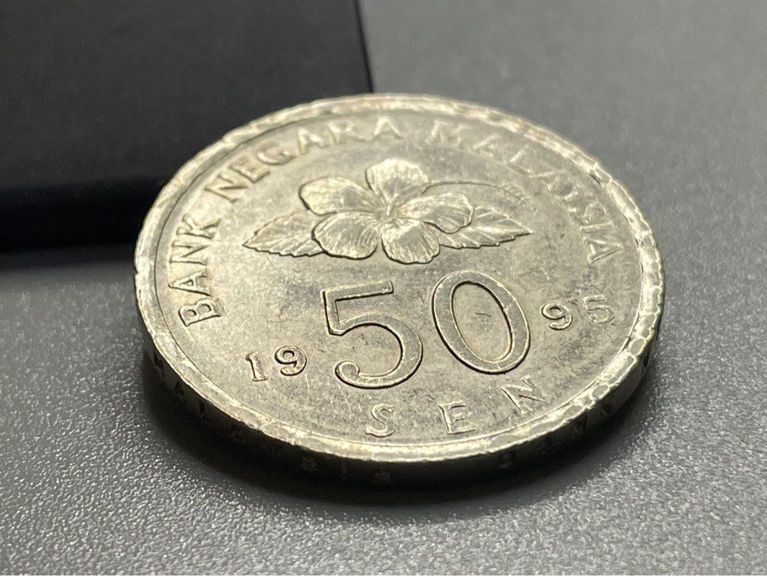 Malaysia 50sen 1995 bunga raya keydate duit lama banknotes, Hobbies ...