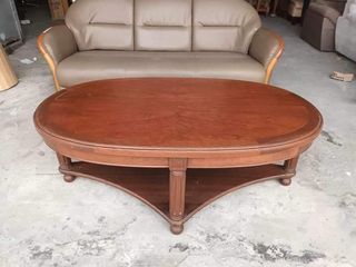 MARUNI mid century oval center table
Price   5900

47L x 27W x 18H inches
Solid wood
In good condition
Code LJ 1230
