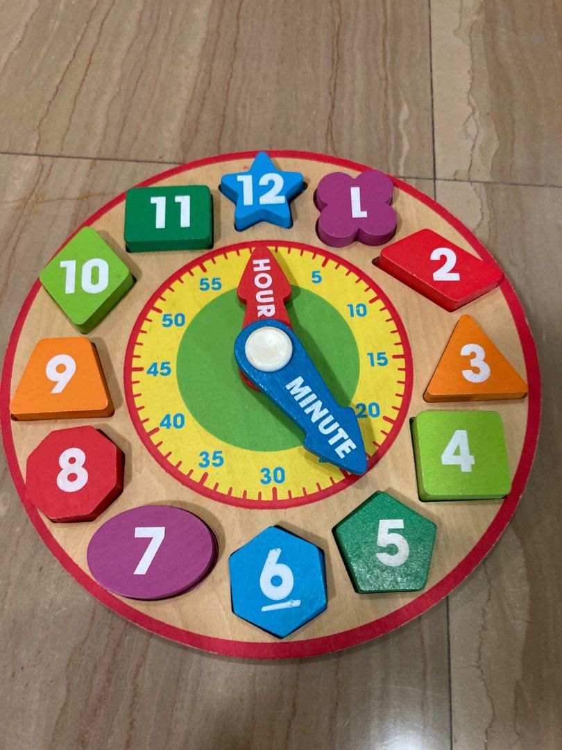 Melissa & Doug Shape Sorting Clock, Babies & Kids, Infant Playtime on