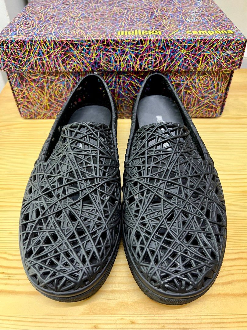 Melissa Campana Sneaker Slip-on (Size 9) (Category: Flats & Sandals) located in Quezon City. Submitted by statstudioph (Listing ID 1272530661, Image 1). Description: - Price: ₱1,800 (bought from MelissaPh’s website for ₱3,995) - used around four to five times only - with box - RFS: I find it tight for my wide feet - location: Fairview, QC - no joy reservers please, let’s not waste each other’s time - PIOG (posted in other sites).