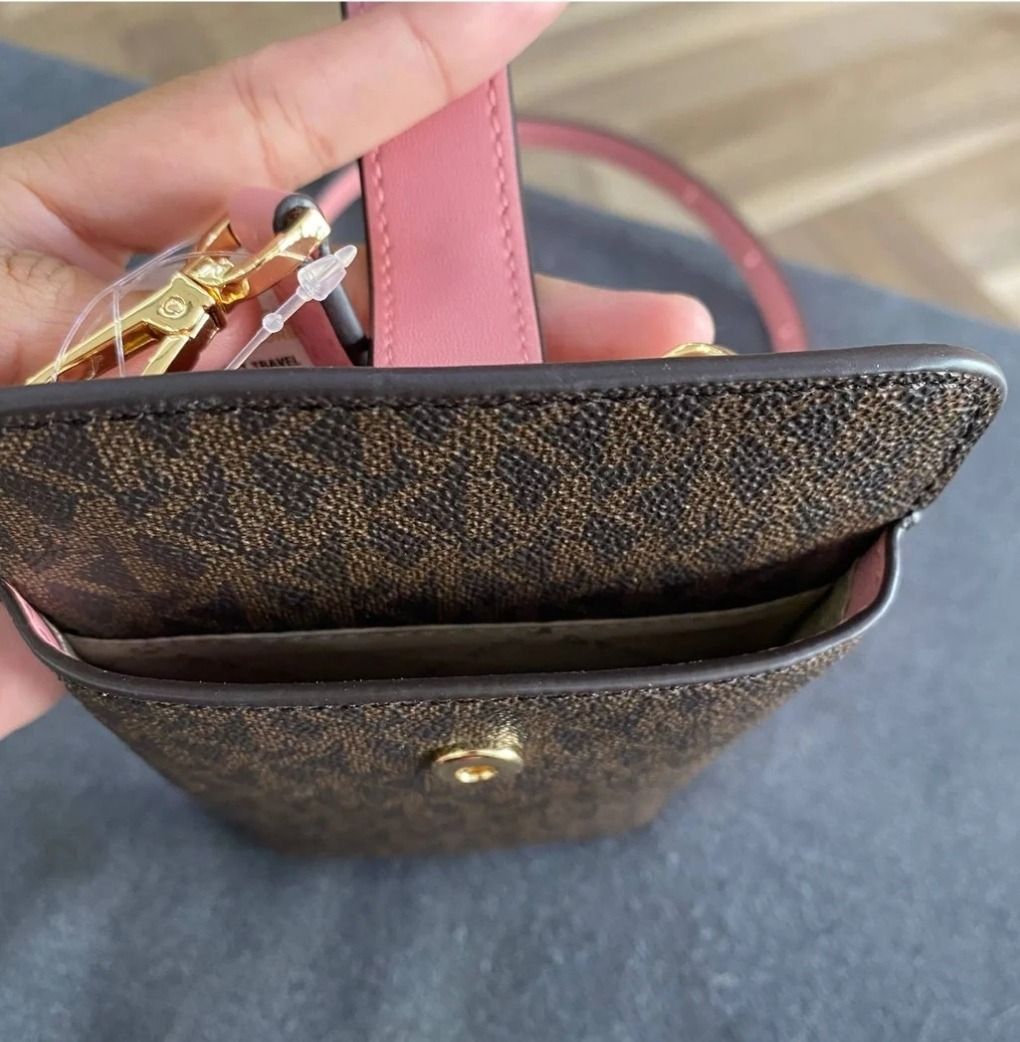 Michael Kors Jet Set Travel Phone Crossbody with Card Holder in