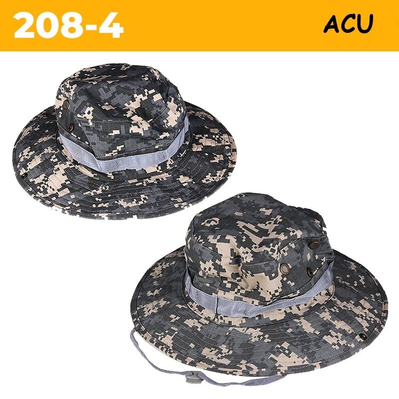 Camping Jungle Hat Men's Bucket Hats Military Boonie Hat Fishing Cap Sun  Hat