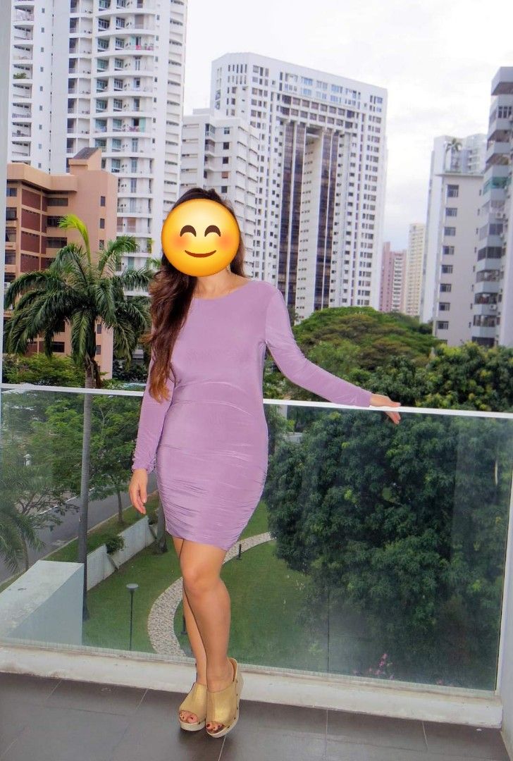 Missguided Slinky Ruched Bodycon Dress Women s Fashion Dresses Sets Dresses on Carousell
