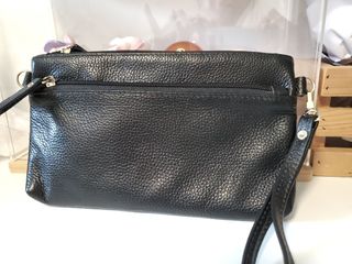 đđđ100% New Domestic Cowhide Shoulder Bag Crossbody Bag Handheld Bag One Strap and One Handle, Front and Back Zipper Compartments with Multiple Pockets, 23cm Wide and 14cm High64246019521281110