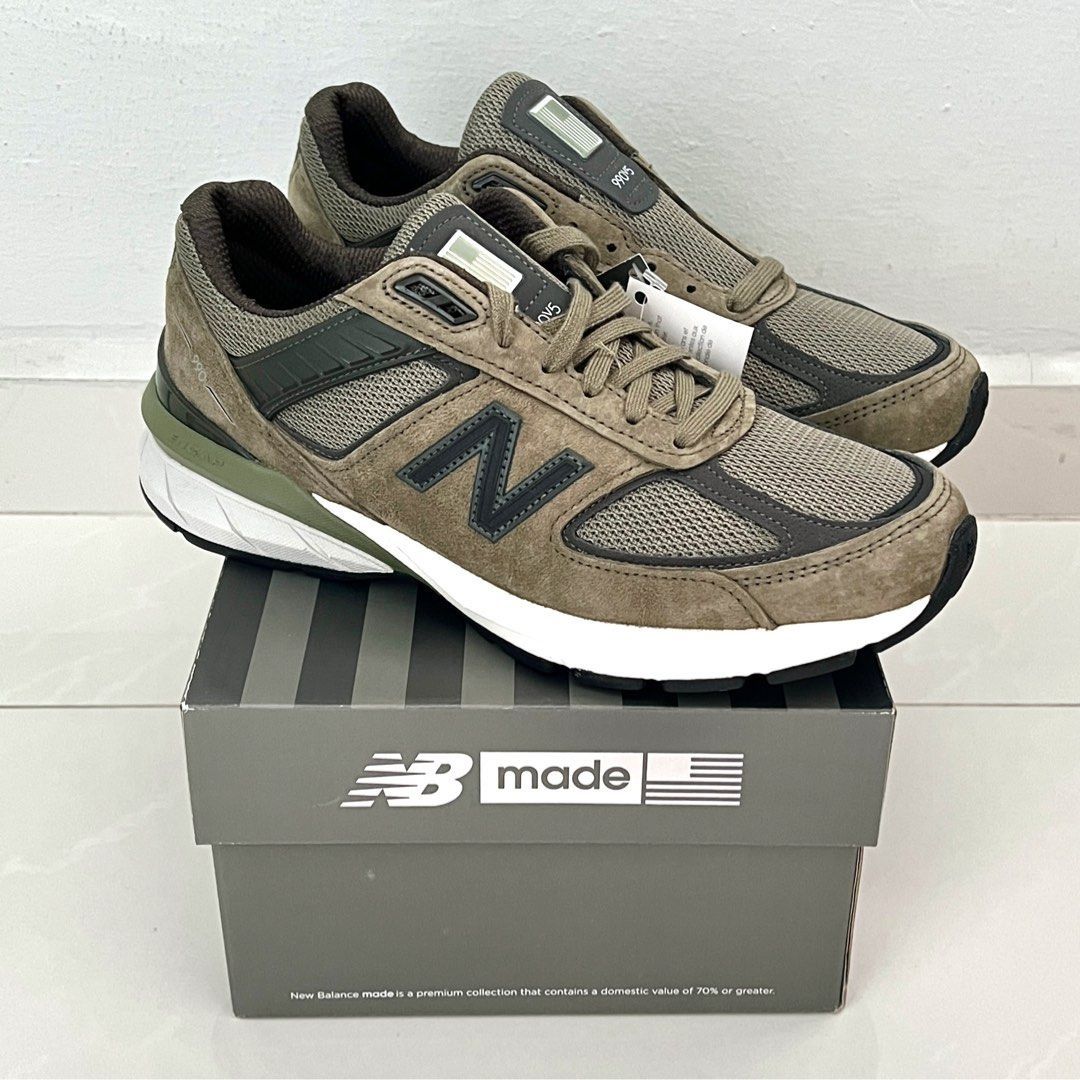 New Balance 990v5 Covert Green Olive Men s Fashion Footwear Sneakers on Carousell
