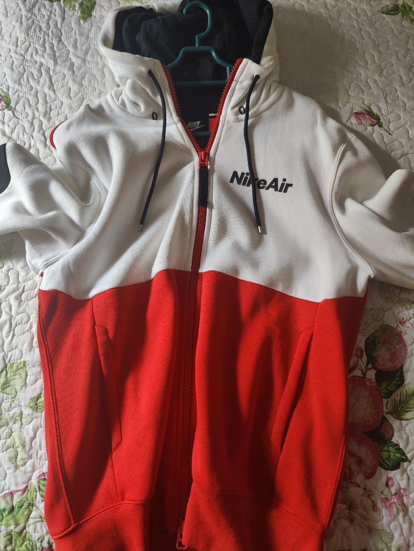 Nike air hoodie red white black best sale