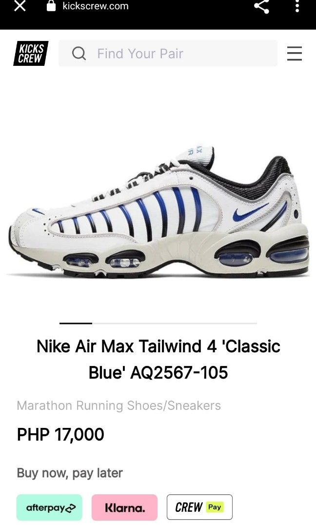 Nike tailwind top afterpay