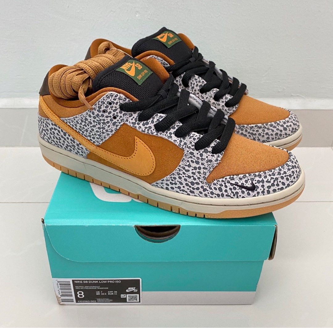 Nike sb dunk low pro iso safari best sale