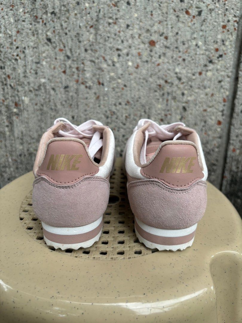 Nike cortez pink shop velvet