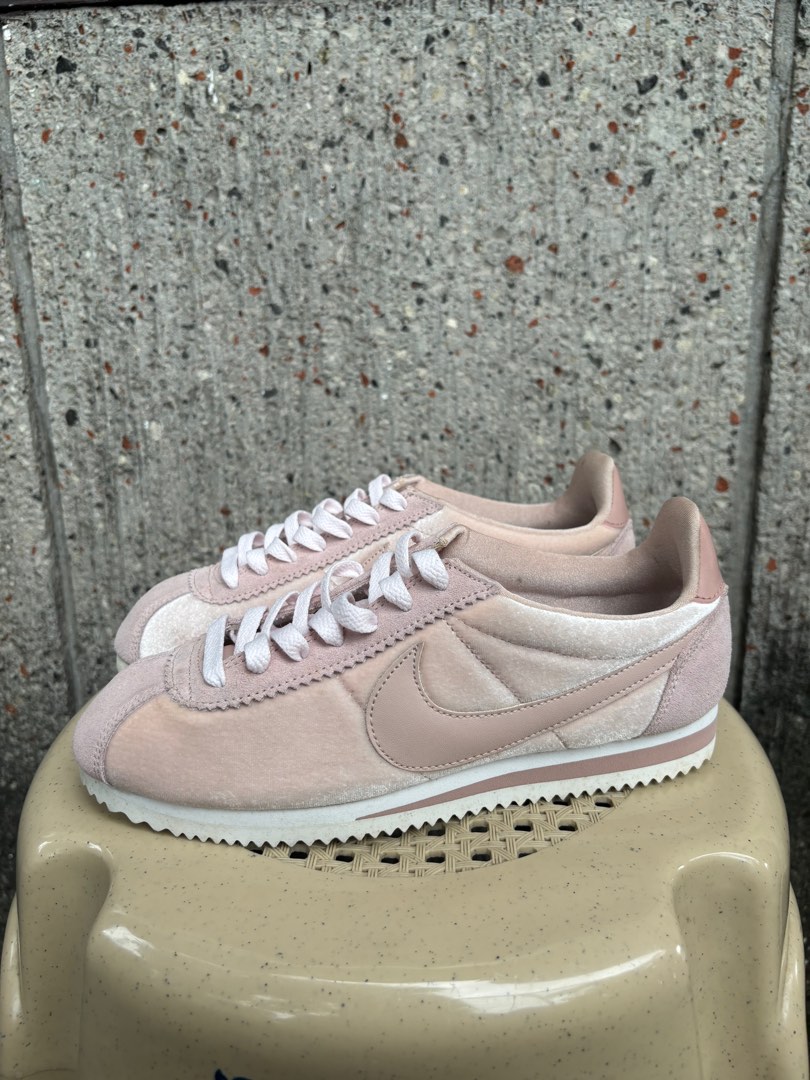 Nike cortez best sale velvet blanche