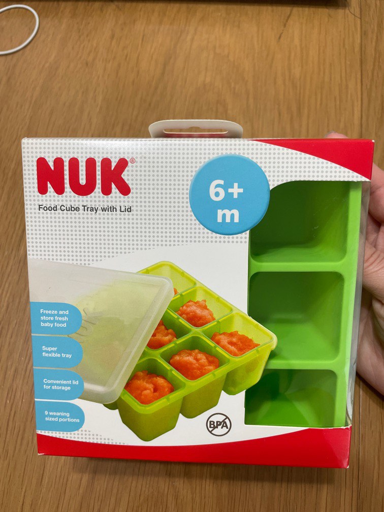 NUK Food cube tray with lid containers Babies Kids Nursing