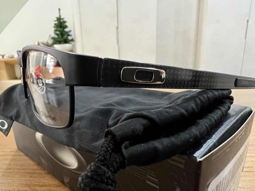 RRP 700 Oakley RX Carbon Plate Matte Black Frames Titanium and Real Carbon Fibre Prescription glasses