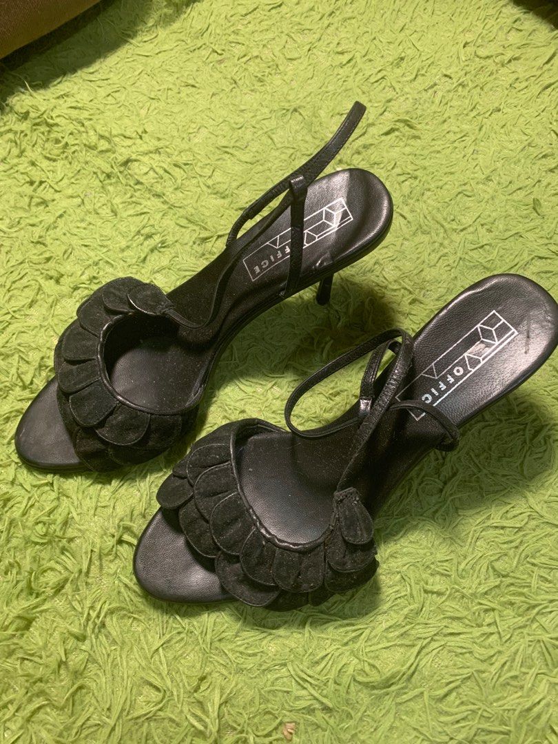 Sandal Office London Black size 38 EU in Suede - 22312314