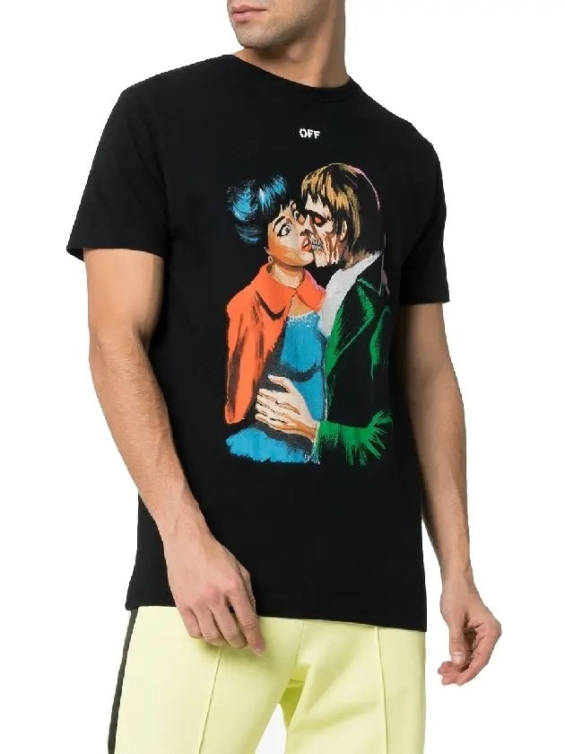 Off White S S 19 Kiss Over Tee Men s Fashion Tops Sets