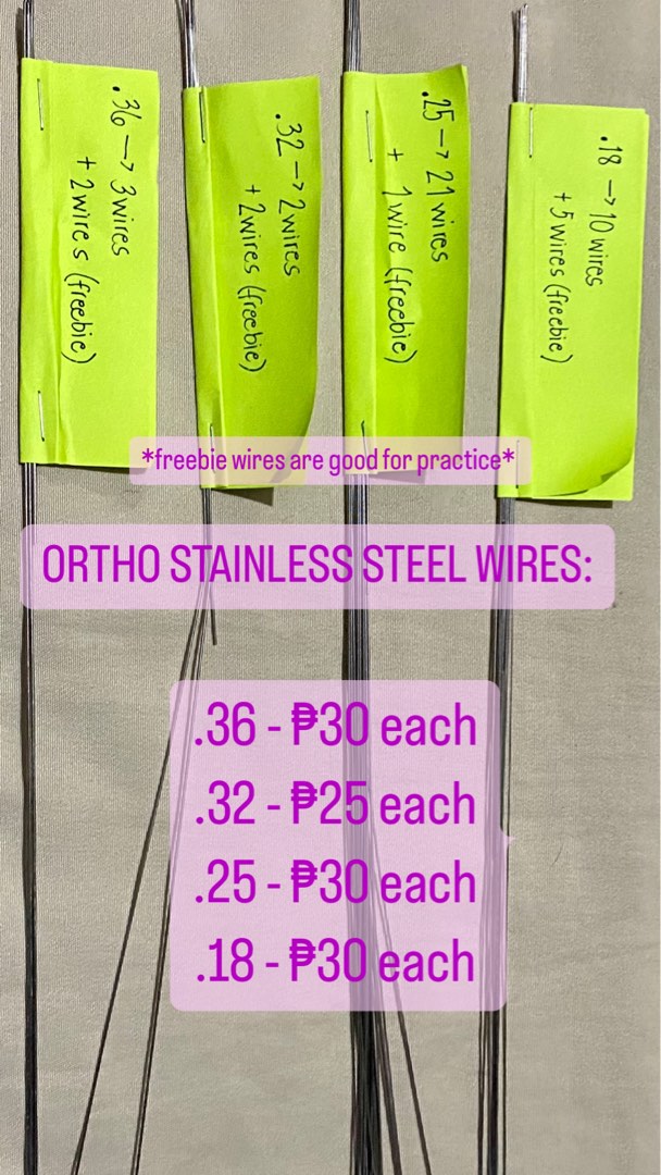 Orthodontic Stainless Steel Wire, Health & Nutrition, Medical Supplies