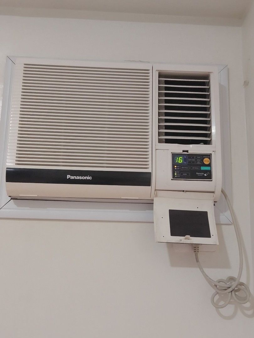 Panasonic aircon (Category: Air Conditioning and Heating) located in Quezon City. Submitted by restormari48326 (Listing ID 1272567983, Image 1). Description: Condo Pull Out Panasonic window type aircon 1 horse power good as new good working good condition fresh na fresh pa....