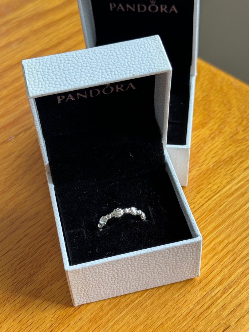 Pandora Beaded Seashell Band Ring Women s Fashion Jewelry