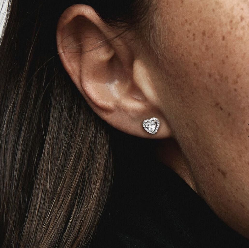 Pandora heart earrings clearance