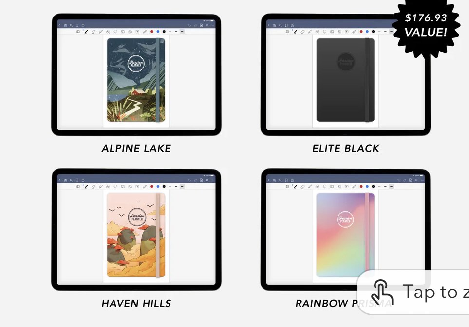 Passion Planner 2025 Digital version, Hobbies & Toys, Stationery