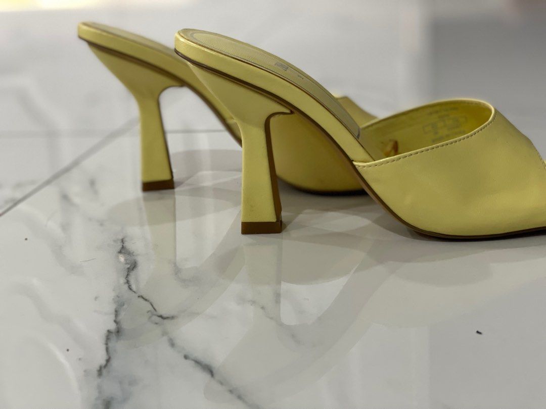 Pastel yellow heels