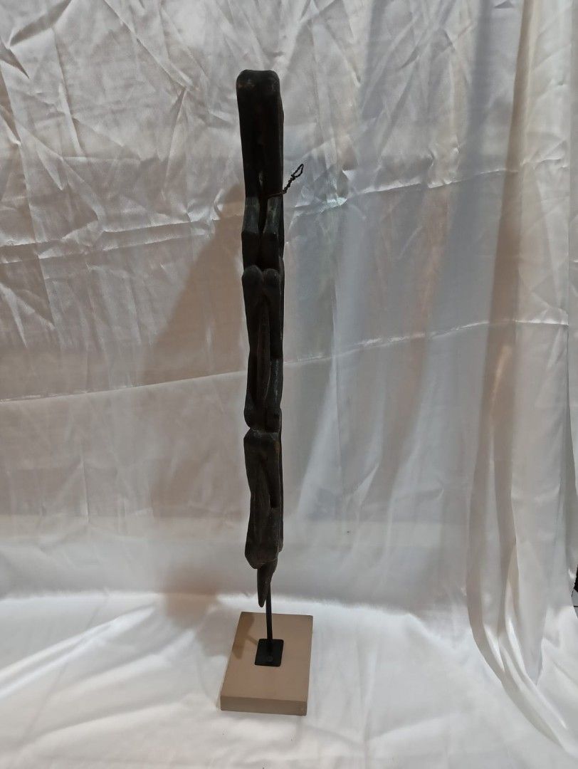 Patung etnik Papua tumpuk 3, Antik, Pajangan di Carousell