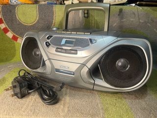 Philips Boombox 220v radio tape cd bass reflex speaker systems big and heavy