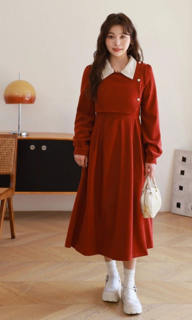 Red hotsell autumn dress