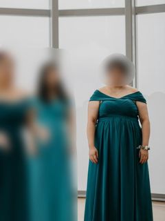 [4XL] SHEIN CURVE - Burgundy Chiffon Dress