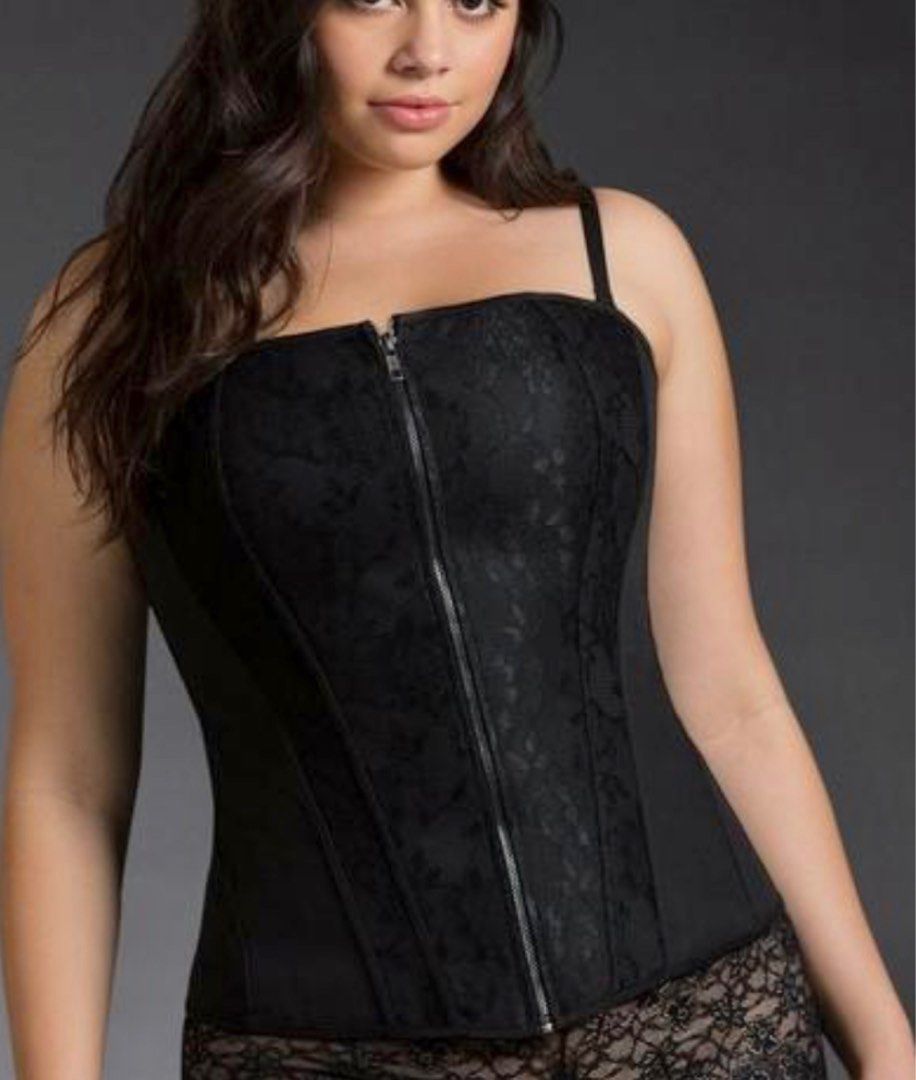 Black Glittered Magnetic Corset Top Xl, Women's Fashion, Tops, Others Tops  on Carousell