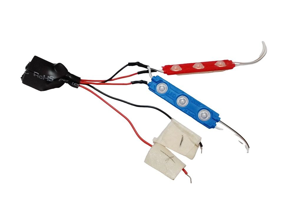 POLICE FLASHER RED and BLUE LED LIGHTS, BEST FOR DIY SIGNAL LIGHT ...
