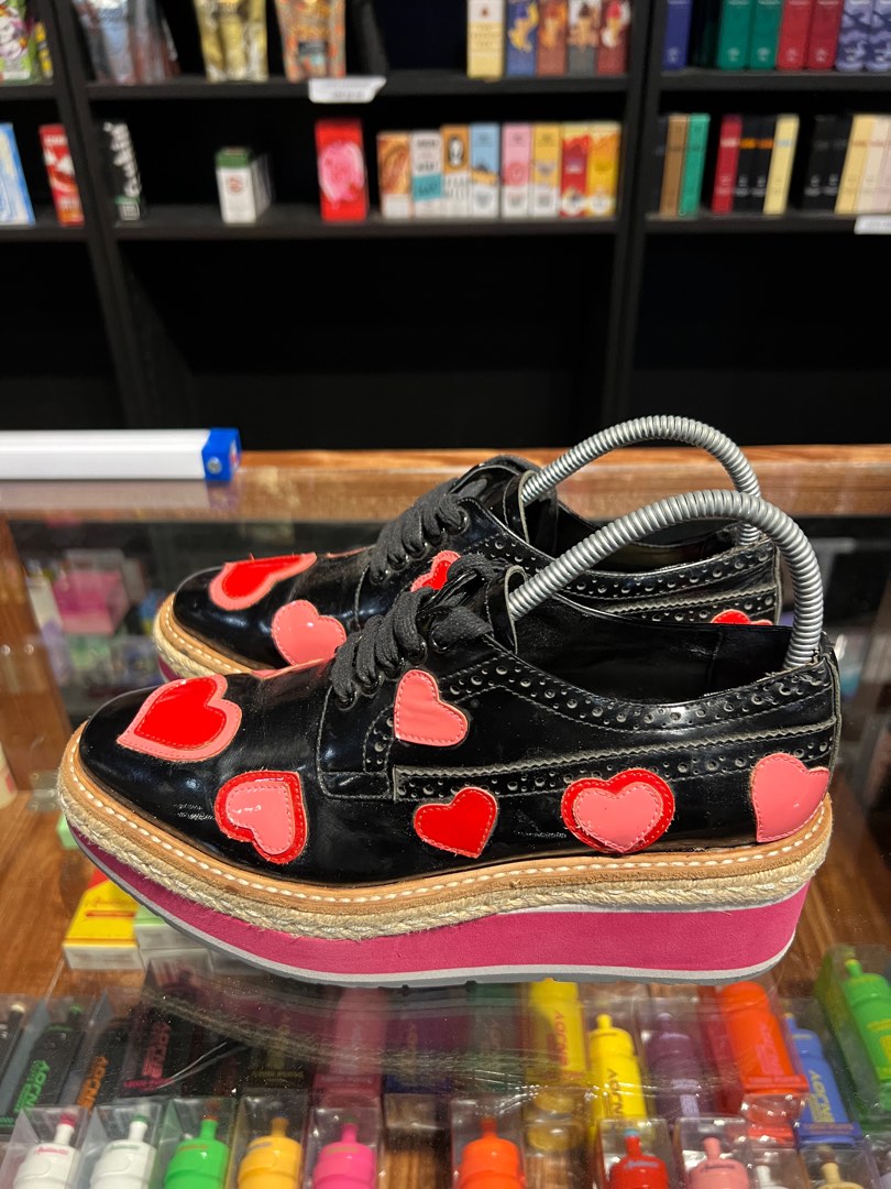 Prada heart sneakers hot sale