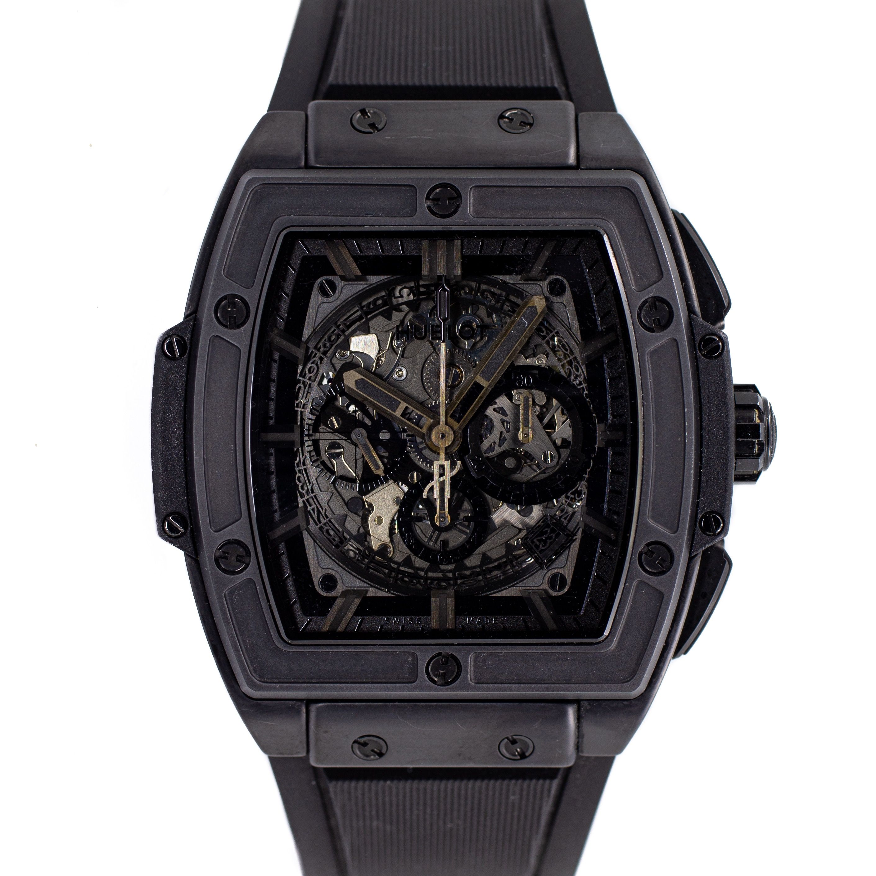Preowned Hublot Spirit of Big Bang Chronograph All Black Limited Edition Ref 601.C1.0110.RX Luxury Watches on Carousell