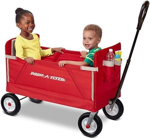 Radio Flyer All Terrain 3 in 1 EZ Folding Wagon for kids and cargo