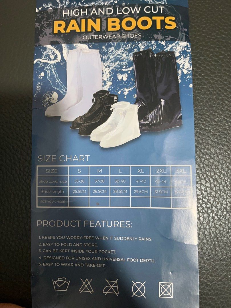 Rain boots discount under $2
