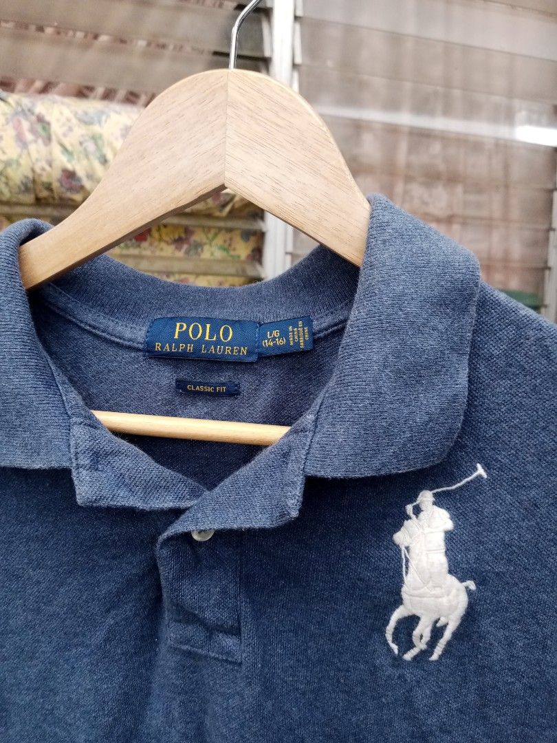 Ralph Lauren Polo Shirt Big Pony Gold tag Men s Fashion Tops