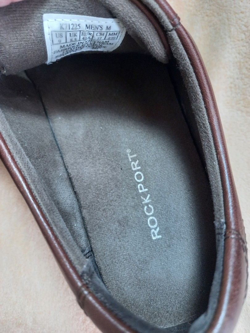 ROCKPORT Men s Lace Up Loafers Size 9 US 27.cms Insole Bought in
