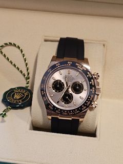 Gold rolex daytona hot sale rubber strap