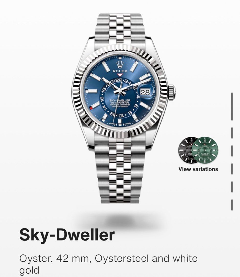 Rolex SkyDweller Blue Face for Sale Luxury Watches on Carousell