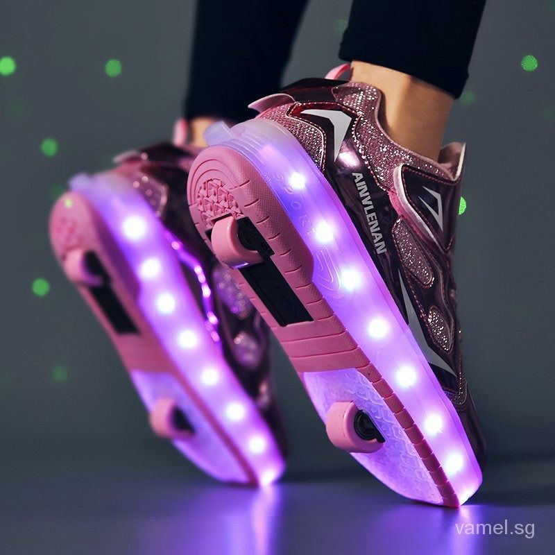 Roller Skates Shoes Children Casual Boys Girls Gift Kids Sneakers