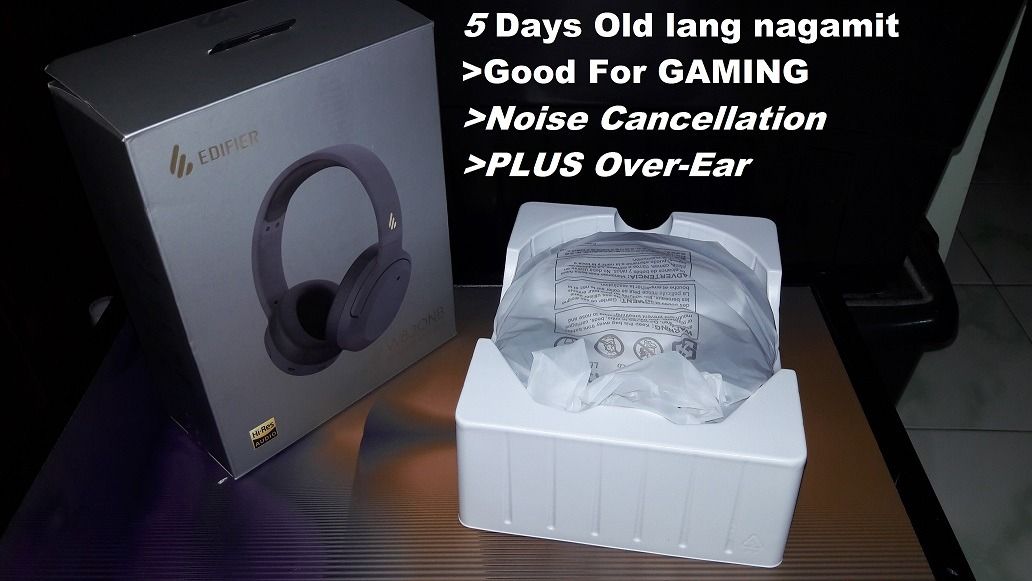 RUSH Authentic Edifier W820NB Bluetooth Headphones Active Noise Cancellation (Category: Headphones & Headsets) located in San Pedro. Submitted by spike_robota (Listing ID 1272637591, Image 3). Description: 5 Day Old lang nagamit ++++++++++++++++++++++++++ Edifier W820NB Bluetooth V5.0 Connectivity Headphones Active Noise Cancellation/W820NB PLUS Over-Ear MeetUp Everyday from 10am to 5pm -BPI San Pedro Laguna Branch Meet-Up Para Iwas Scam RFS "Wro