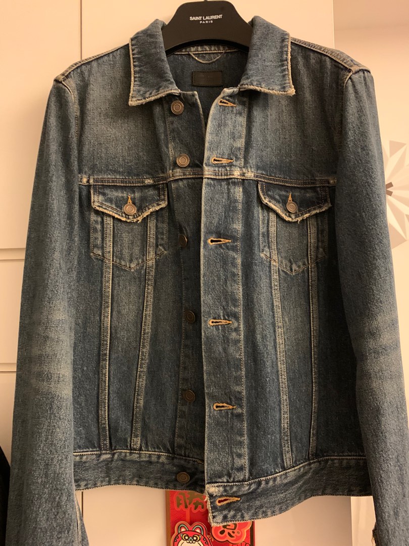 Saint Laurent Paris SLP Hedi Slimane denim jacket 2015 ITALY not