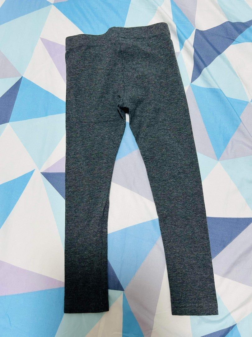 Girls dark grey leggings online