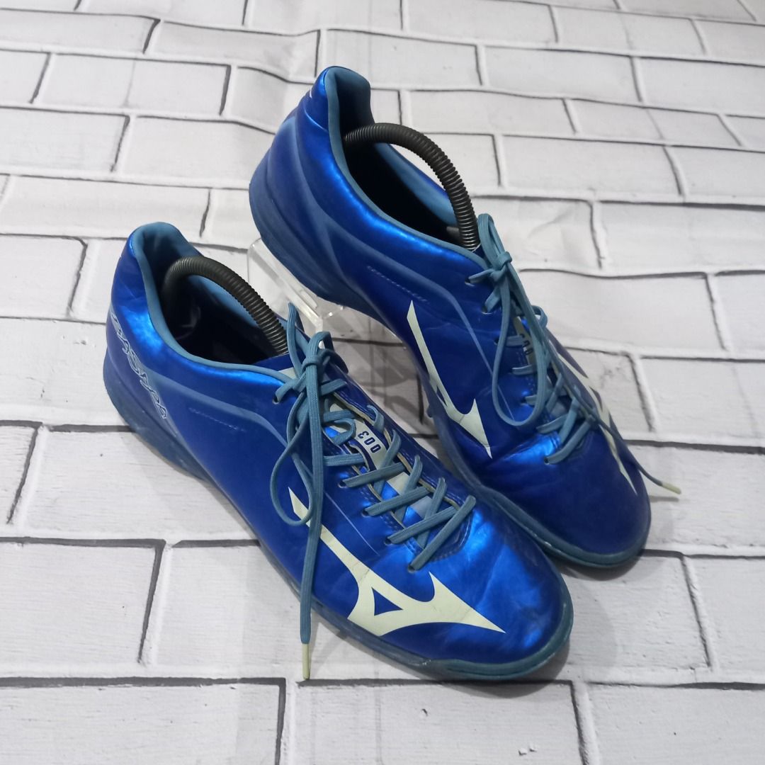 Sepatu futsal mizuno biru deals