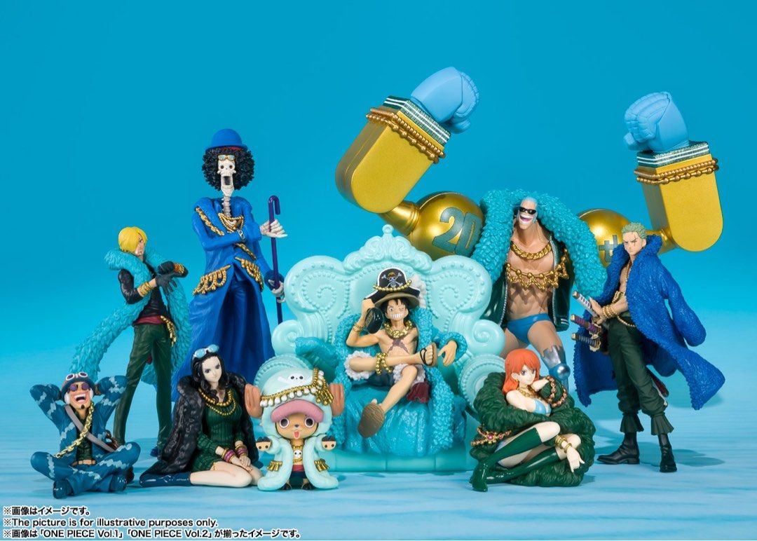 Set of 9 2 straw hat crew full set figure one piece 20th